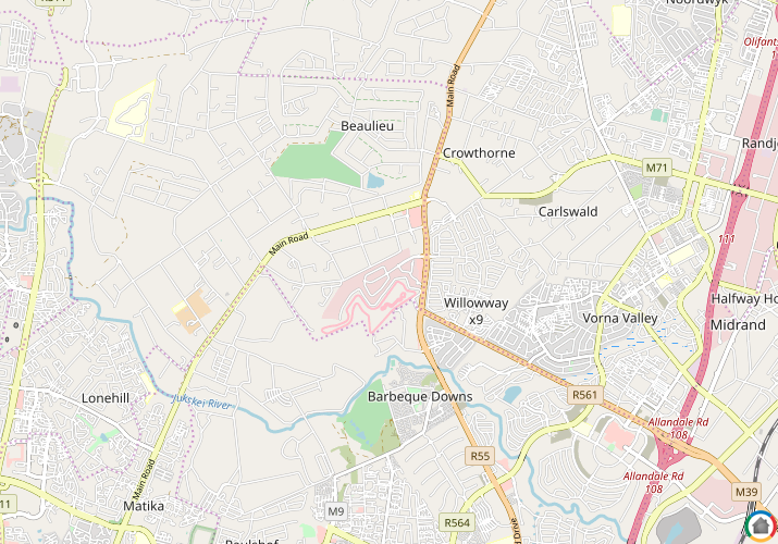 Map location of Kyalami Business Park
